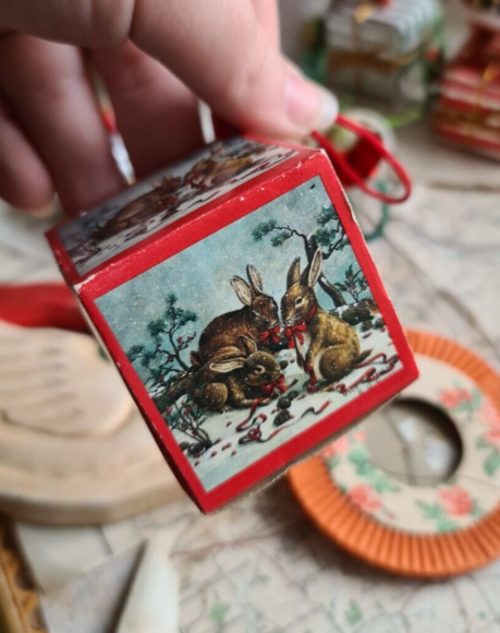 Vintage 10 Christmas Tree Decorations Santa, Plastic Bells,Teddys,Paper Lantern - Picture 13 of 16